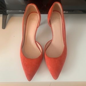 Worn once! Jcrew suede pumps
